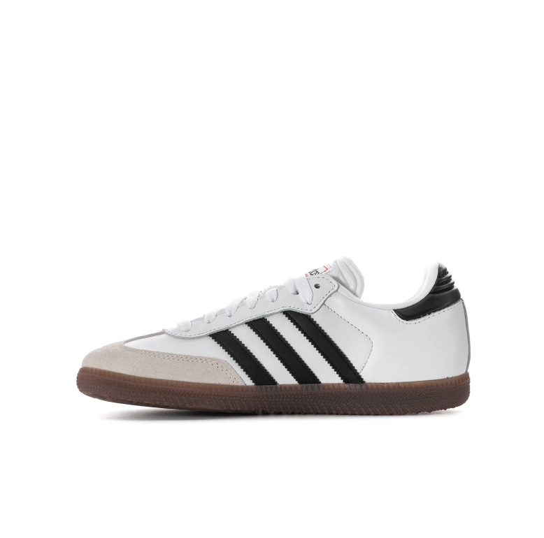 adidas Samba Sneakers - White & Black with Gum Sole