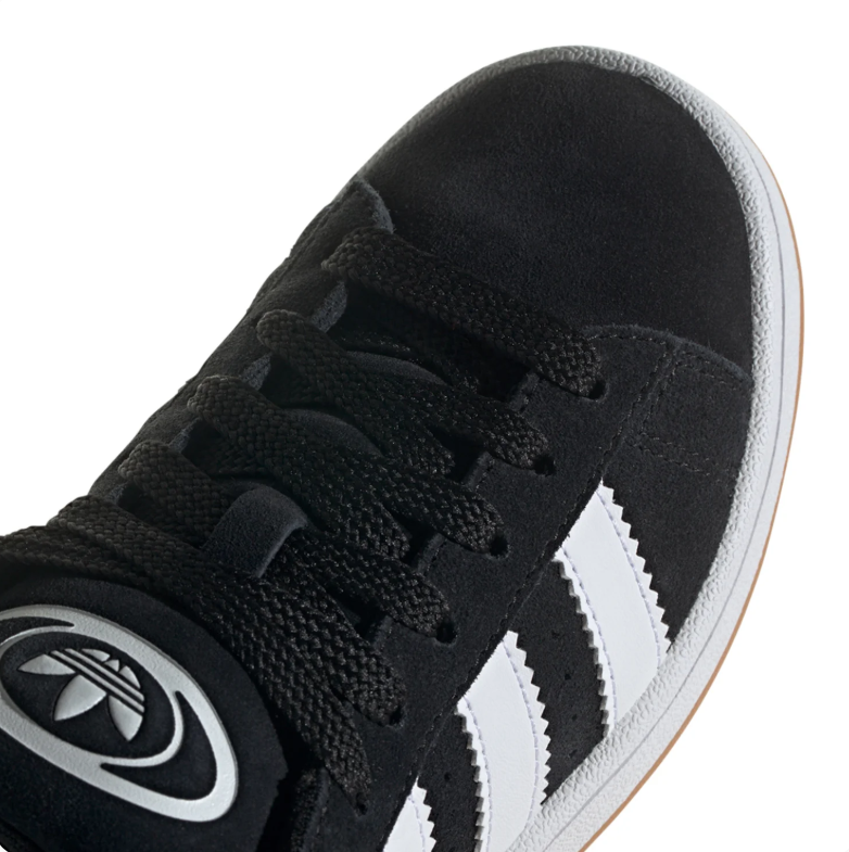 adidas Campus Sneakers - Black & White with Gum Sole