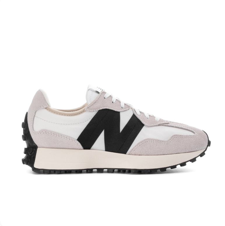 New Balance Sneakers - White & Light Grey with Black N Logo