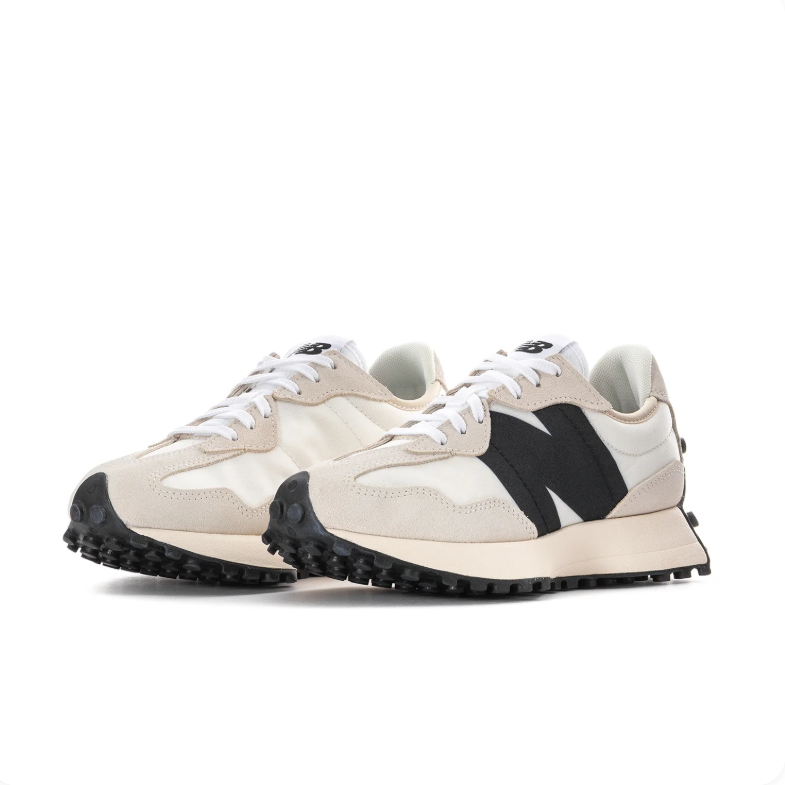 New Balance Sneakers - White & Light Grey with Black N Logo