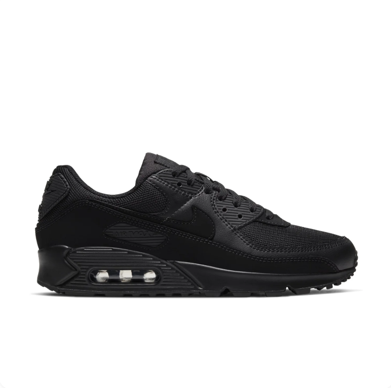 Nike Air Max Sneakers - All Black with Visible Air Window