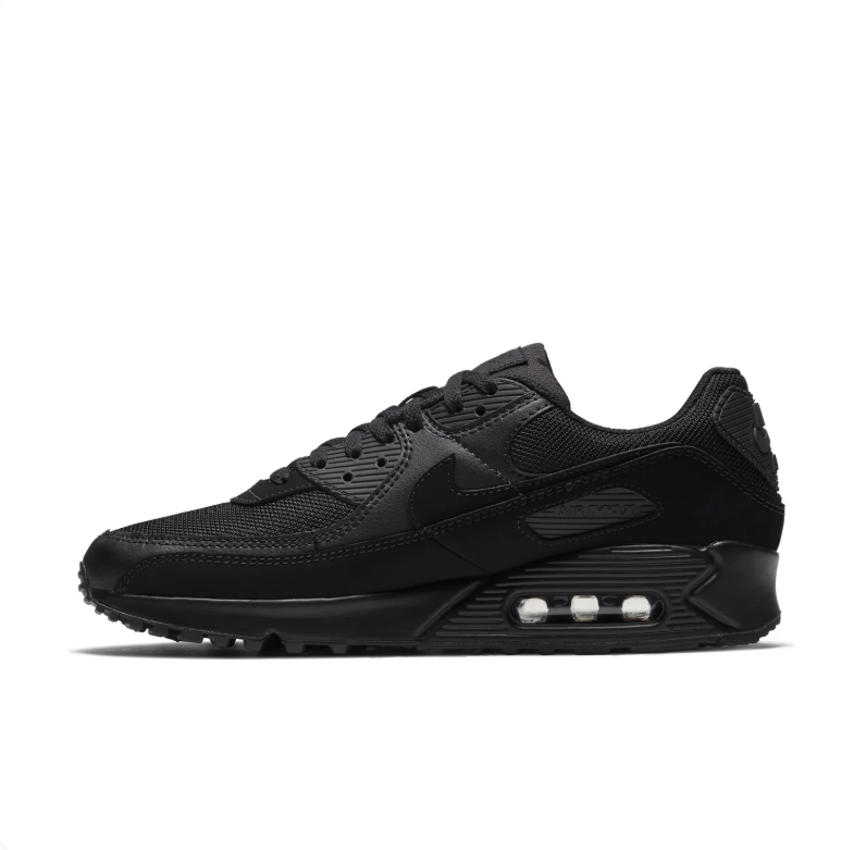 Nike Air Max Sneakers - All Black with Visible Air Window