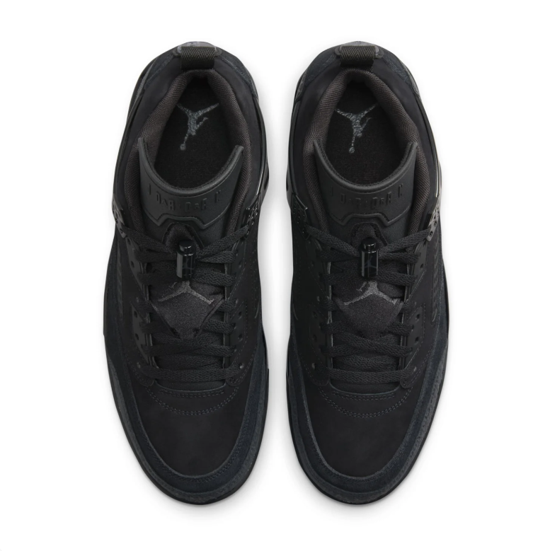 Jordan Sneakers - All Black with Textured Overlays