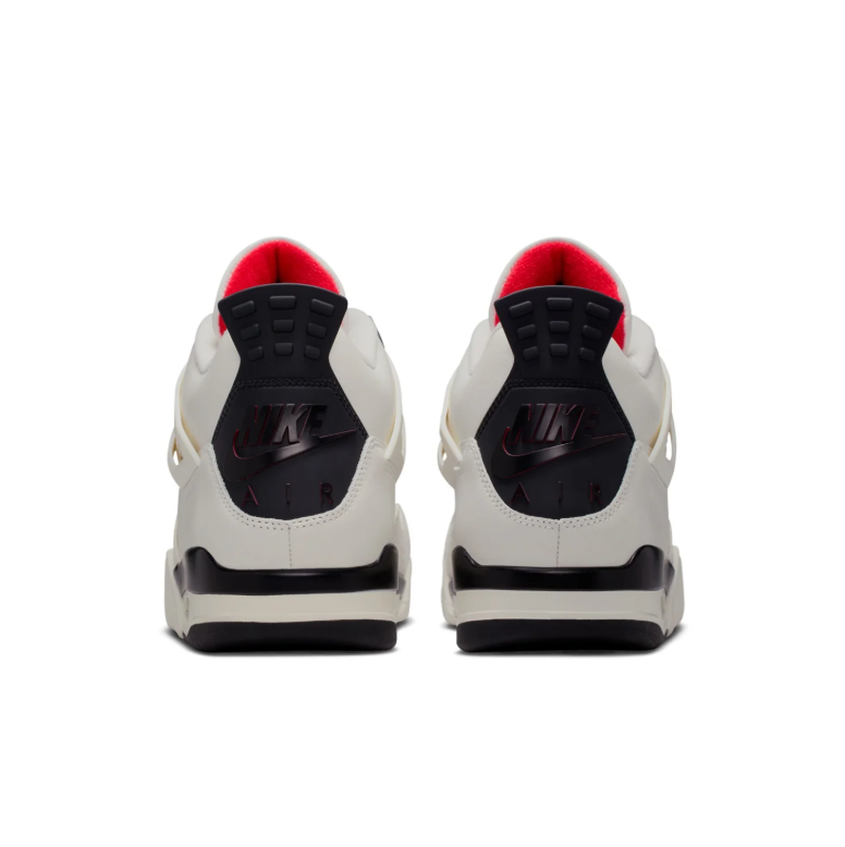 Jordan Sneakers - Cream & Black with Red Accents
