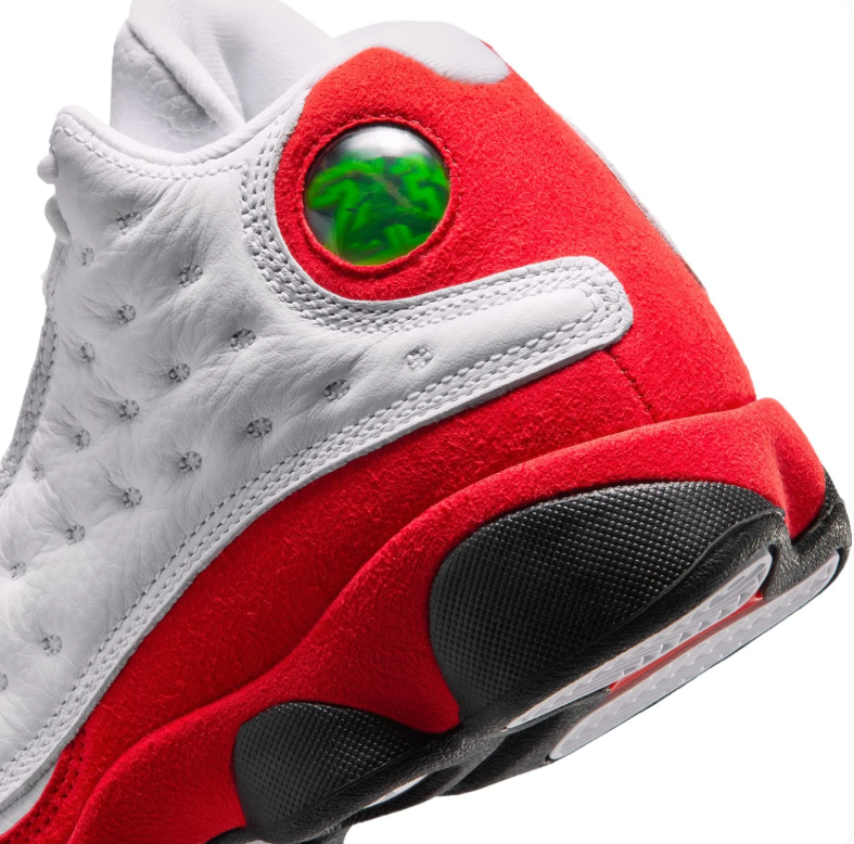 Jordan High-Top Sneakers - White & Red with Black Sole Details
