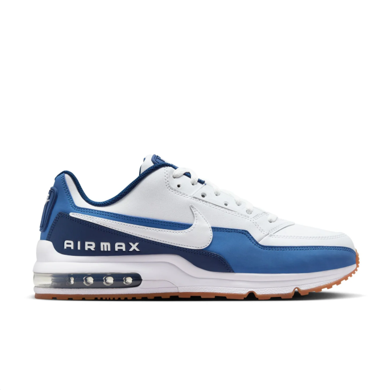 Nike Air Max Sneakers - White & Blue with Gum Sole