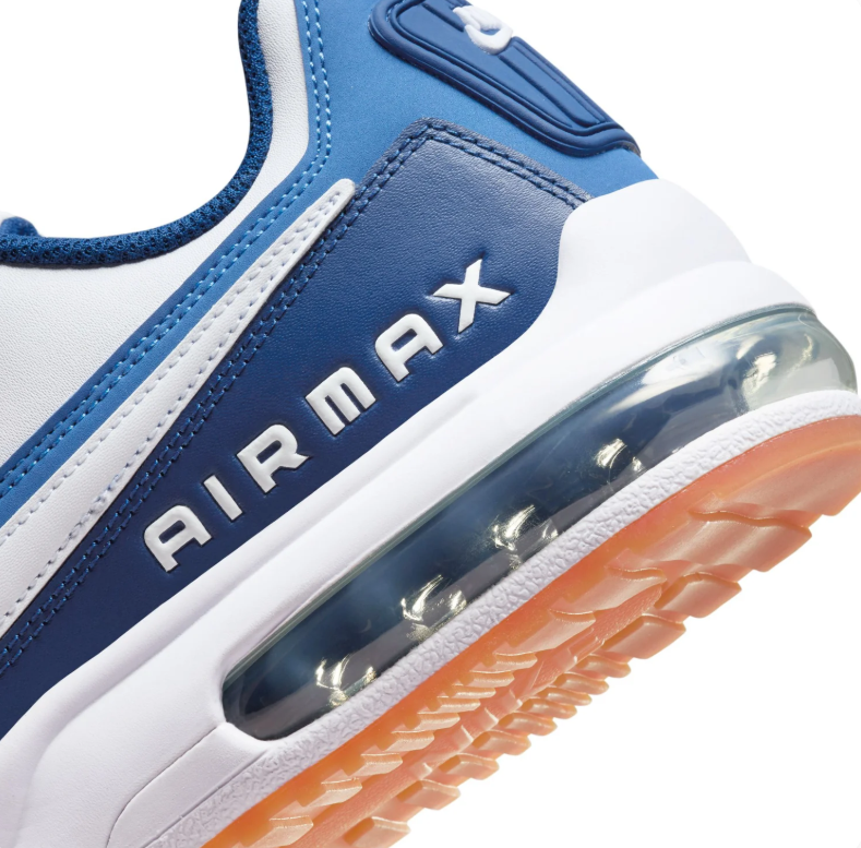 Nike Air Max Sneakers - White & Blue with Gum Sole