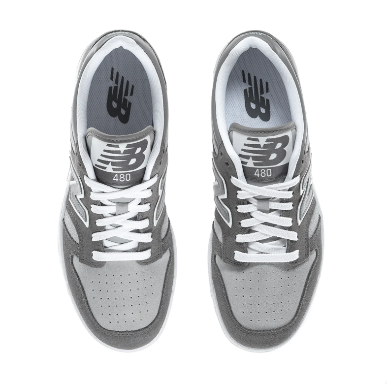 New Balance 480 Sneakers - Grey & White
