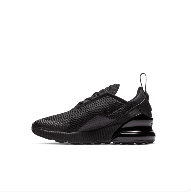 Nike Air Max 270 Sneakers - Black Textured Mesh