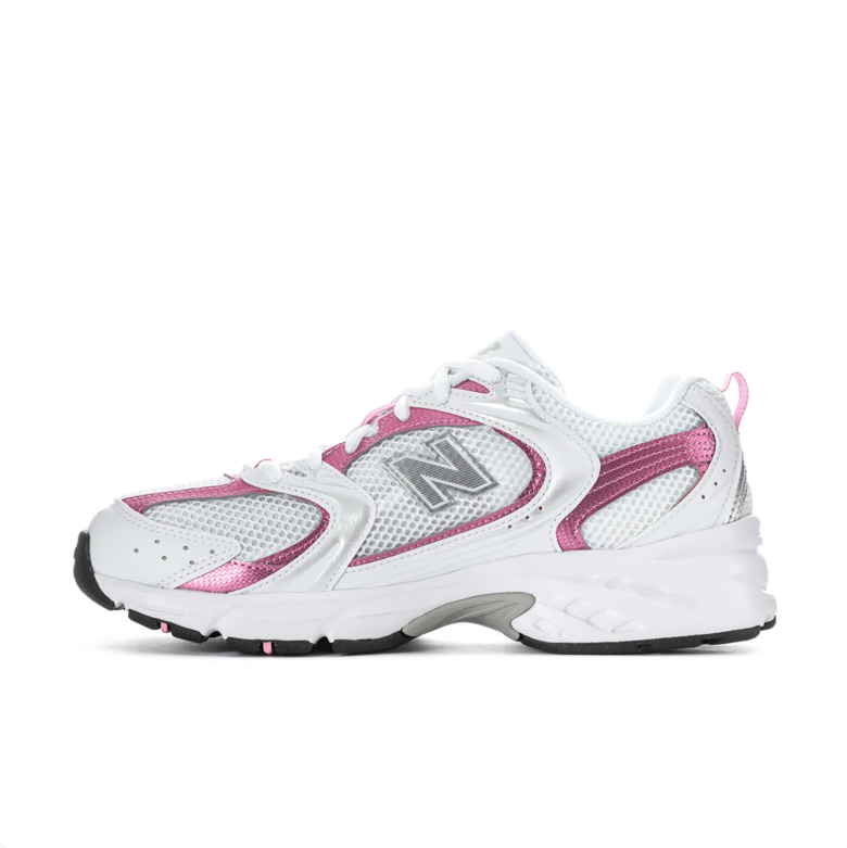 New Balance 530 Sneakers - White & Metallic Pink