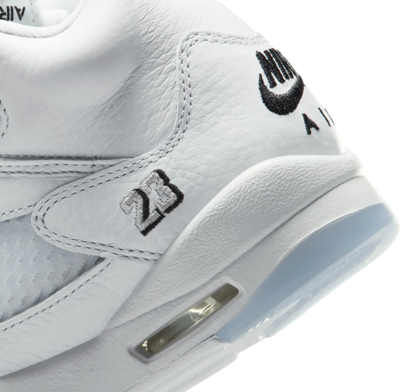 Jordan High-Top Sneakers - White with Icy Blue Sole