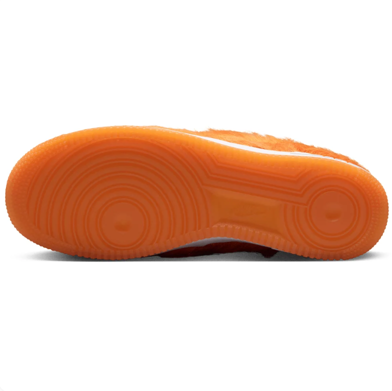 Nike Air Force 1 Sneakers - Orange Shaggy Texture