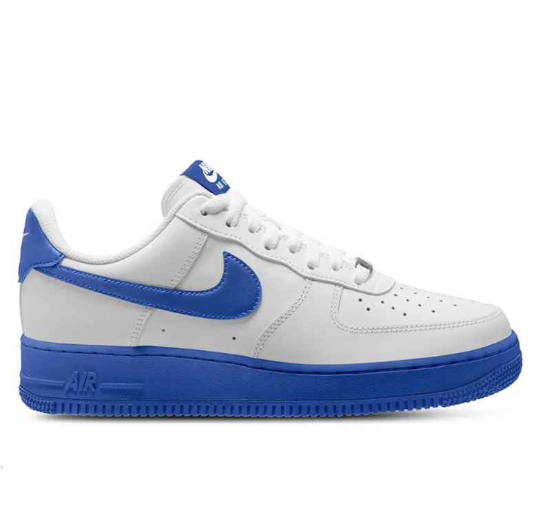 Nike Air Force 1 Sneakers - White & Royal Blue