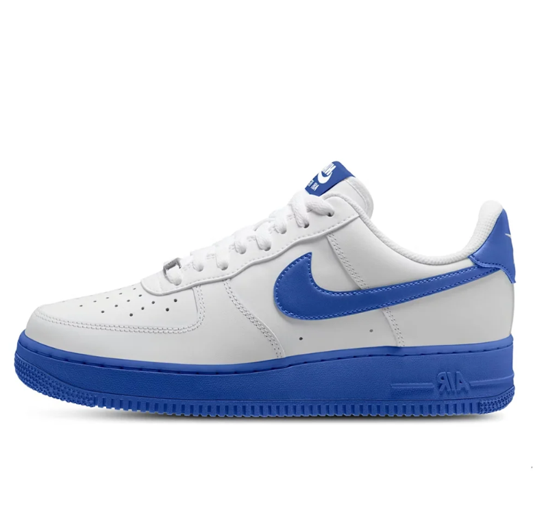 Nike Air Force 1 Sneakers - White & Royal Blue