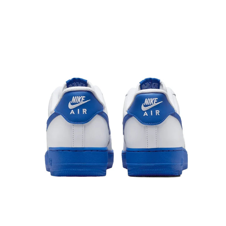 Nike Air Force 1 Sneakers - White & Royal Blue