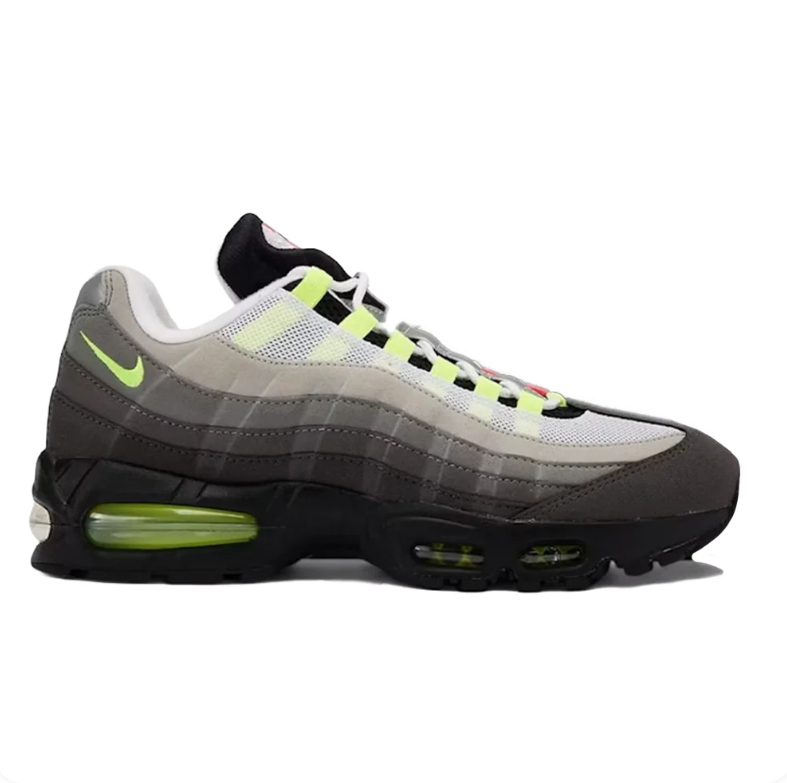 Nike Air Max Sneakers - Grey Gradient with Multicolor Accents