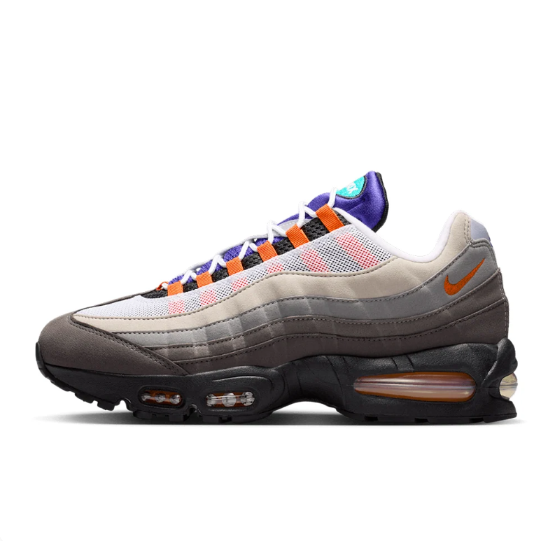 Nike Air Max Sneakers - Grey Gradient with Multicolor Accents