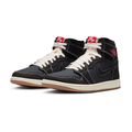 Jordan High-Top Sneakers - Black with Contrast Stitching