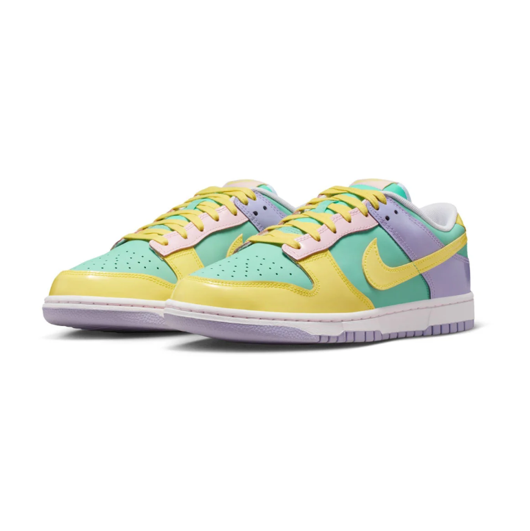 Nike Low-Top Sneakers - Mint, Yellow & Lavender