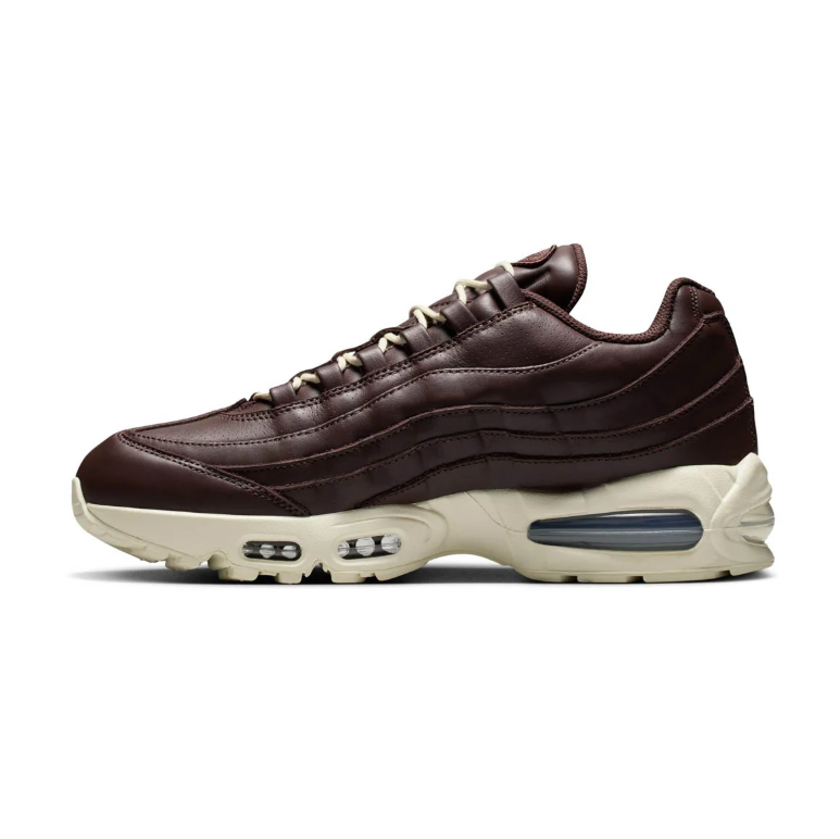 Low-Top Sneakers - Dark Brown & Cream with Layered Panels