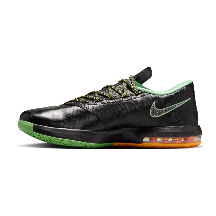 Nike KD Sneakers - Black & Green with Silver Swoosh Details