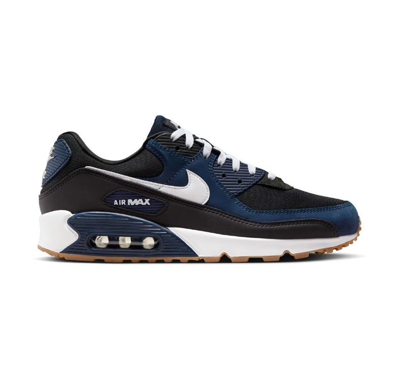 Nike Air Max Sneakers - Black & Navy with White Swoosh